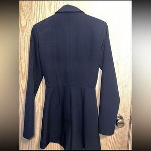 Dynamite Black Blazer Romper Jumpsuit